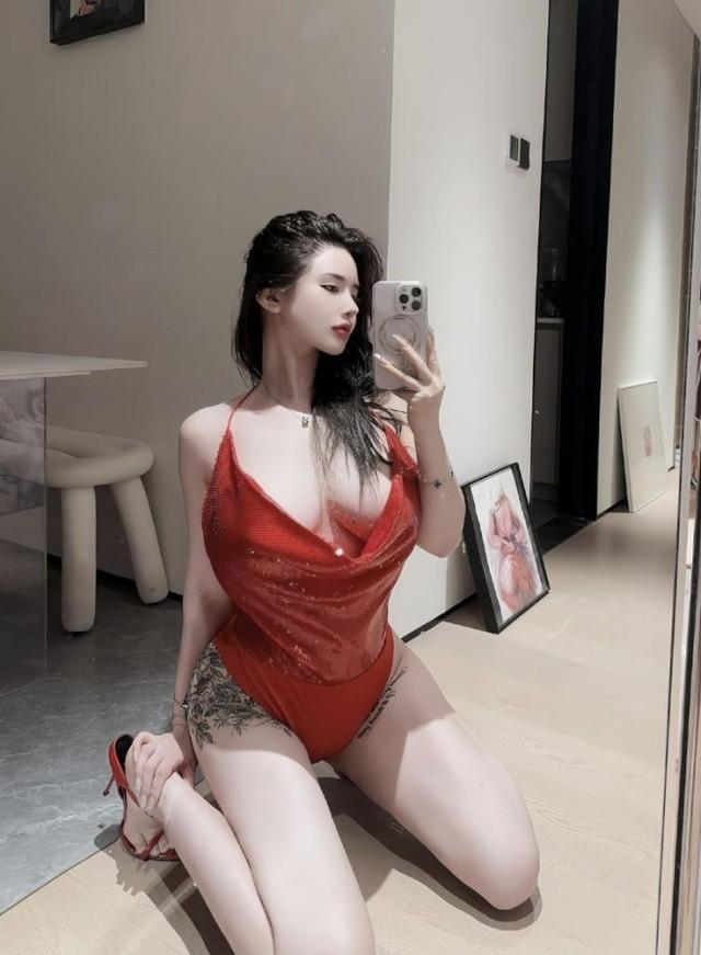 [微密圈]阿色 – 红色低胸[8P1V-47MB]