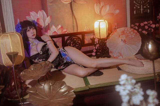 二佐Nisa – NO.203 碧蓝航线-比叡鲟旗袍[24P-388MB]-2