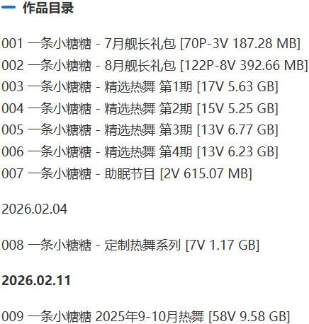 一条小糖糖 – 舰长充电等写真&视频合集【持续更新中】