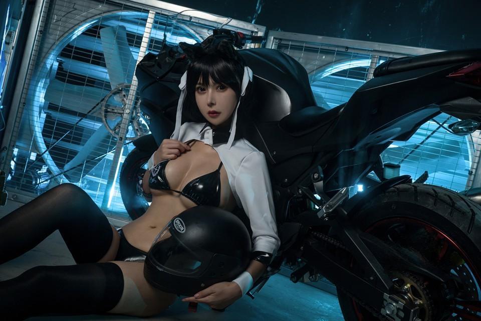 亚马逊鲶鱼 – NO.28 碧蓝航线 爱宕机车 [10P-147MB]-2