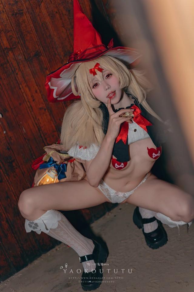 咬一口兔娘(yiko湿润兔) – 『琪花星烛·可莉』可莉炸鱼舞 [66P1V 1.38GB]-2