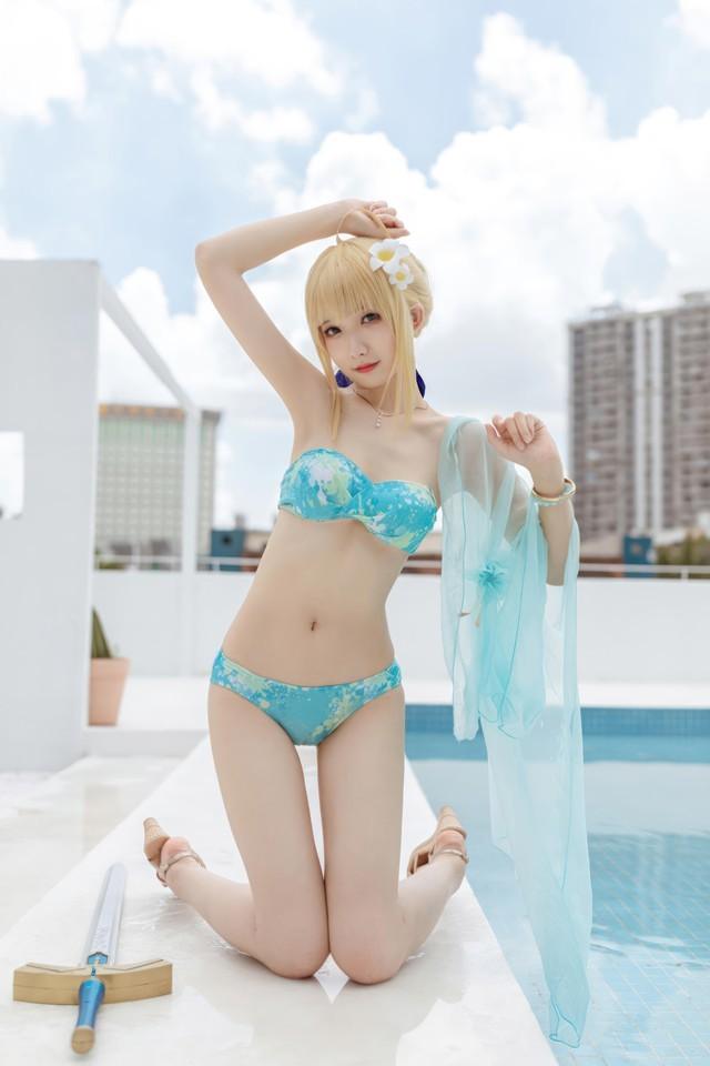 封疆疆v – NO.82 FGO Saber 泳装[49P-402MB]-1
