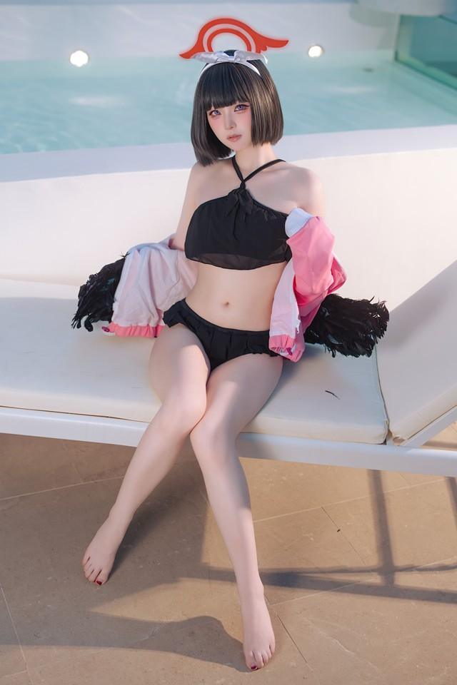 屿鱼 – NO.091 蔚蓝档案 静山真白泳装[30P-219MB]-2