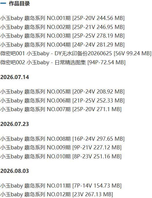 小玉baby(王一点) – 趣岛/微密圈等写真&视频合集【持续更新中】-2